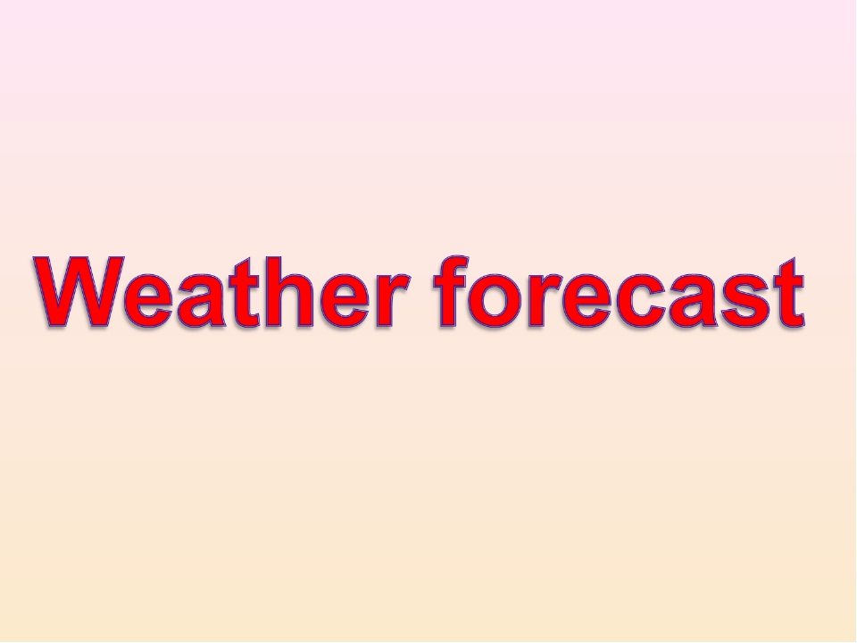 Проект по теме weather forecast