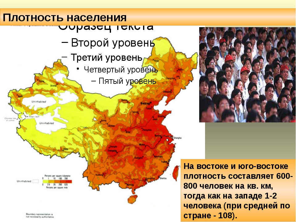 План характеристики китая населения страны