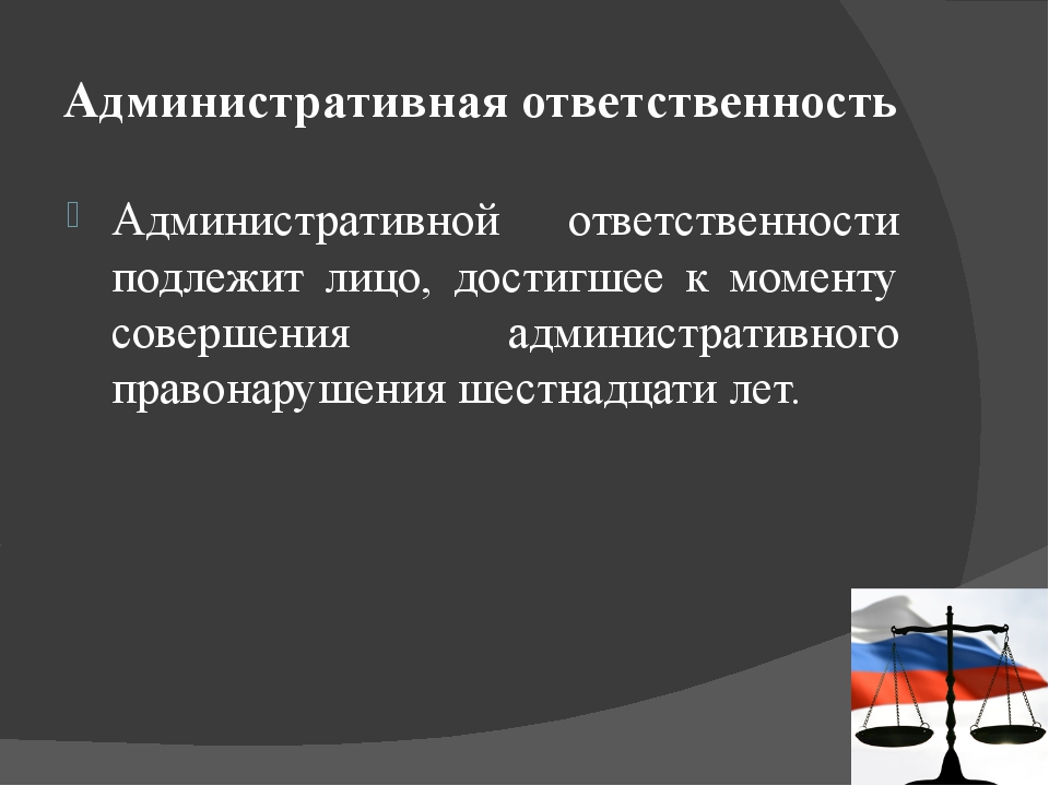 Презентация административная ответственность в рф