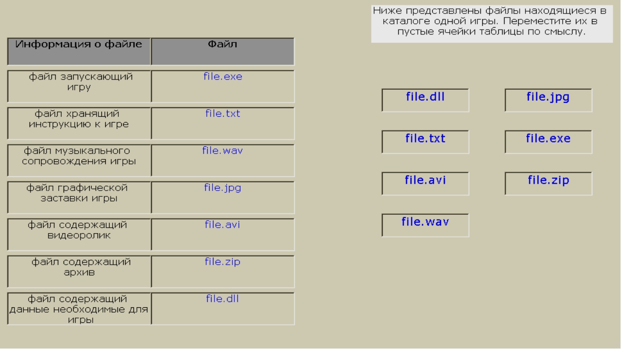 Год все необходимые данные для. Ниже представлены файлы находящиеся в каталоге одной игры. Файл содержащий данные необходимые для игры. Ниже представлены файлы находящиеся. Файл хранящий инструкцию к игре.