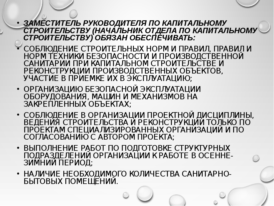 Обязанности заместитель руководителя проекта