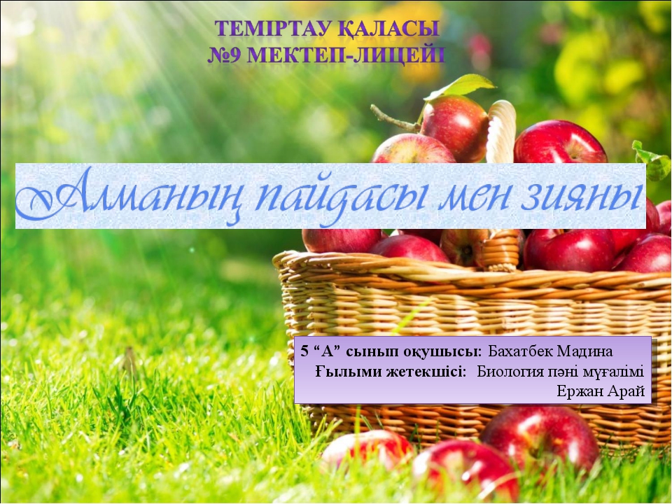 Ғылыми жоба тұздың құпиясы презентация