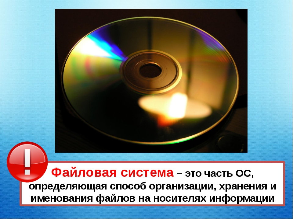 Часть ос определяющая способ организации хранения и именования файлов на носителях информации