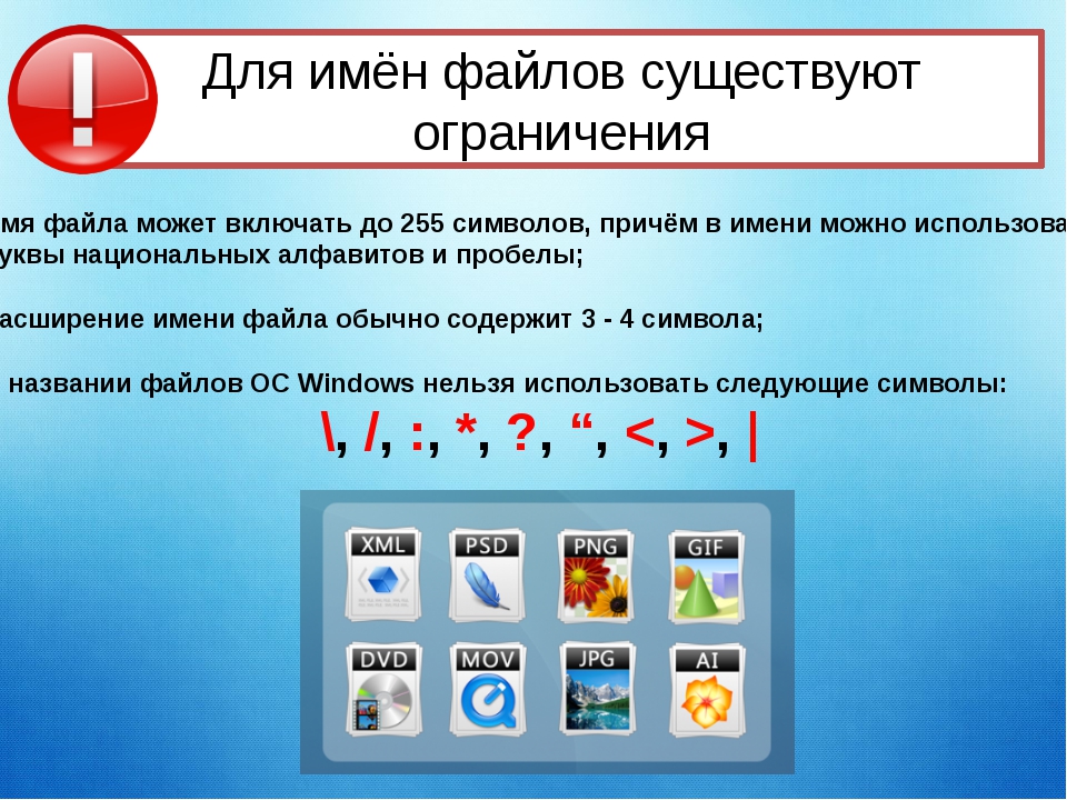 Полное имя файла включает в себя и имя файла какое слово пропущено в предложении