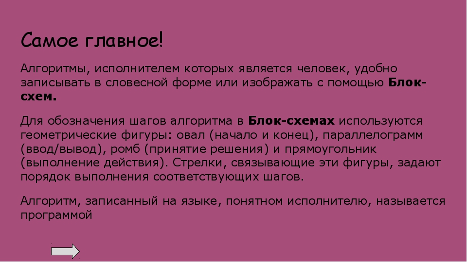 Алгоритм исполнителем которого является компьютер это