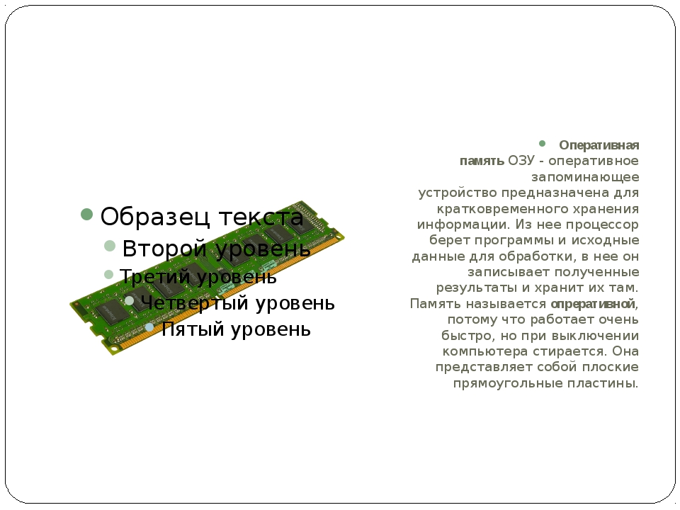 Выберите внешнее запоминающее устройство a оперативная память b винчестер c видеокарта d сканер