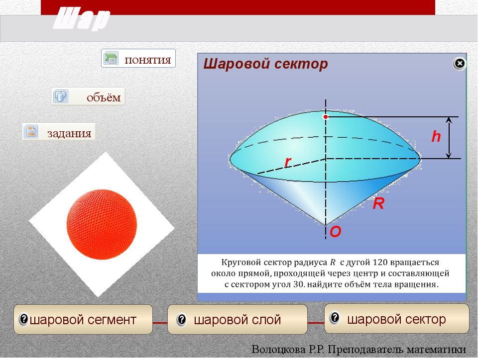 Радиус сектора