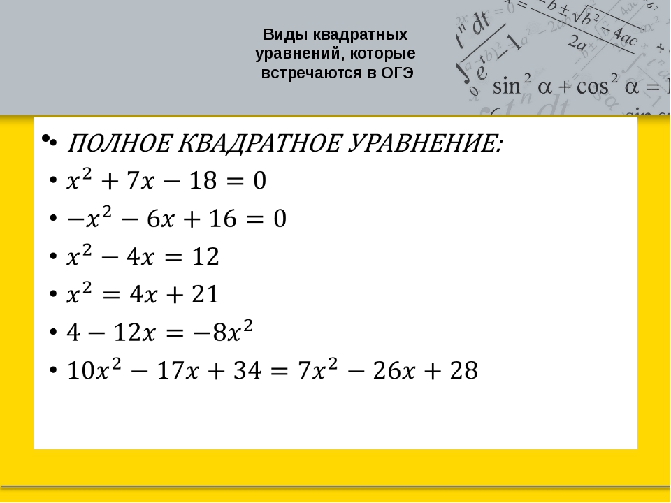 Блок схема квадратного уравнения