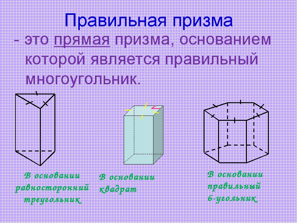 Что называется призмой