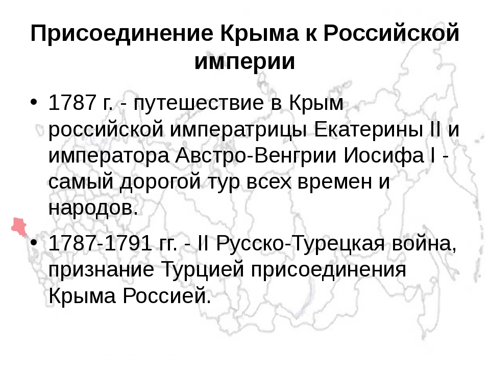 Присоединение крыма к российской империи фото