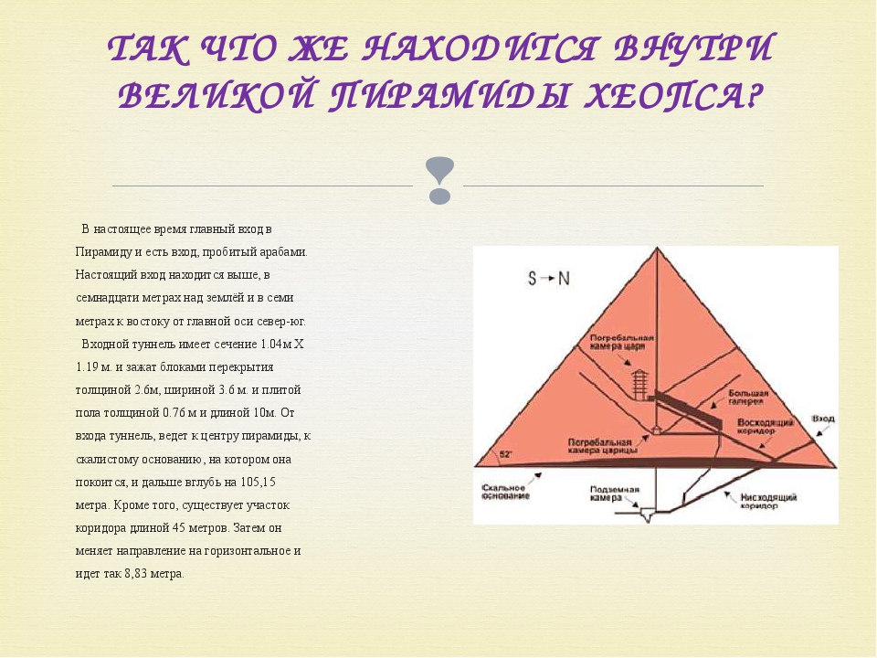 Математические характеристики египетских пирамид проект