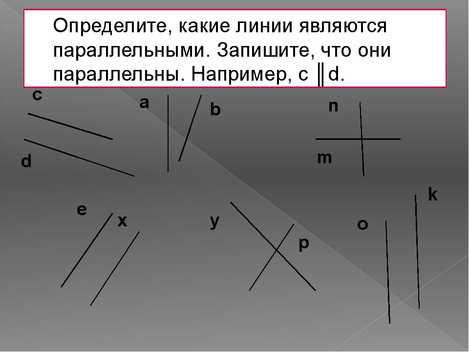 Прямые будут параллельными на рисунке а б в г