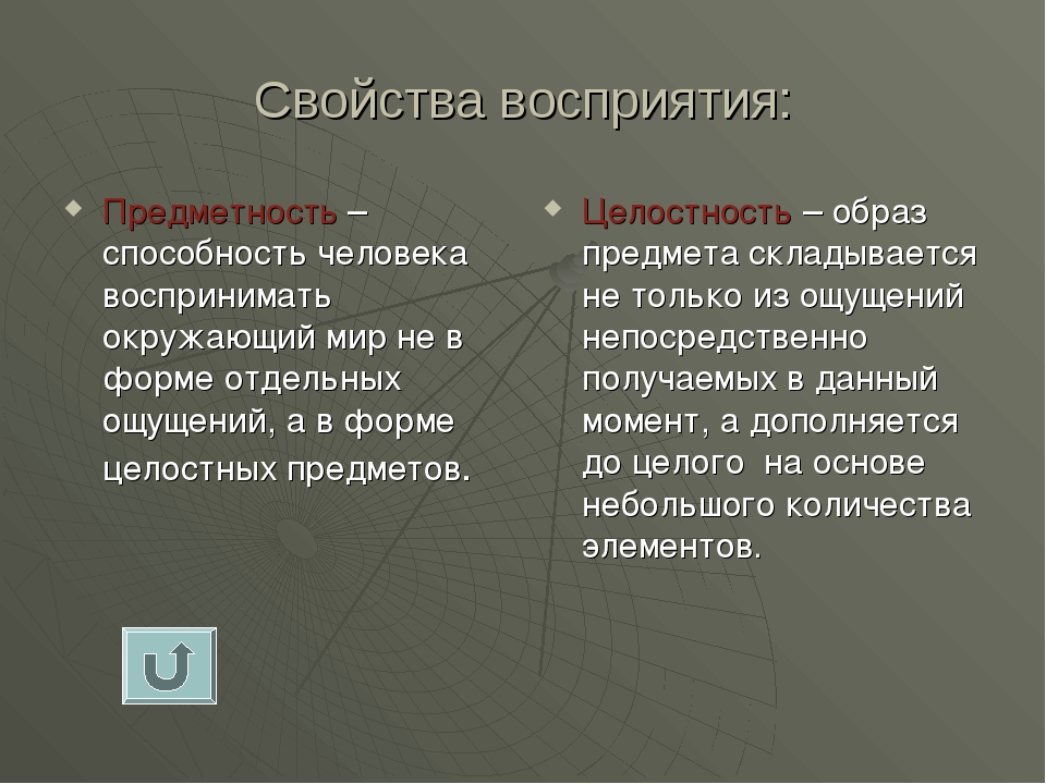 Предметность восприятия примеры в картинках