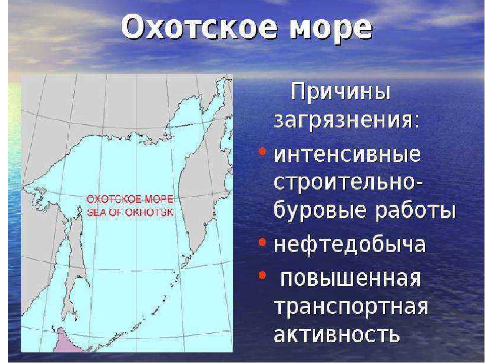 Природные ресурсы охотского моря