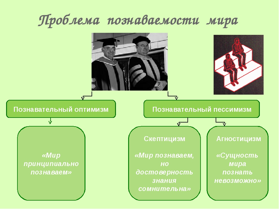 План на тему проблема познаваемости мира