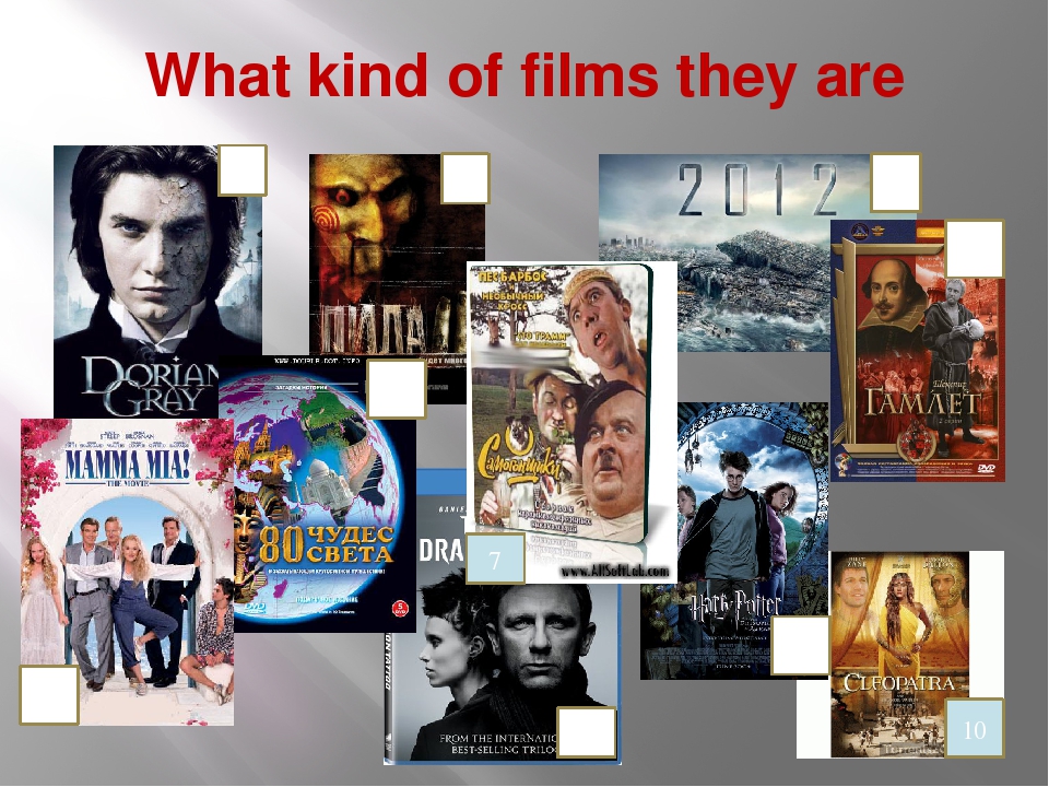 Types of movies. Types of films презентация.