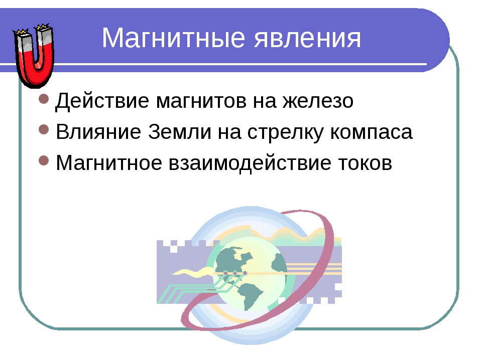 Магнитные явления презентация 8 класс