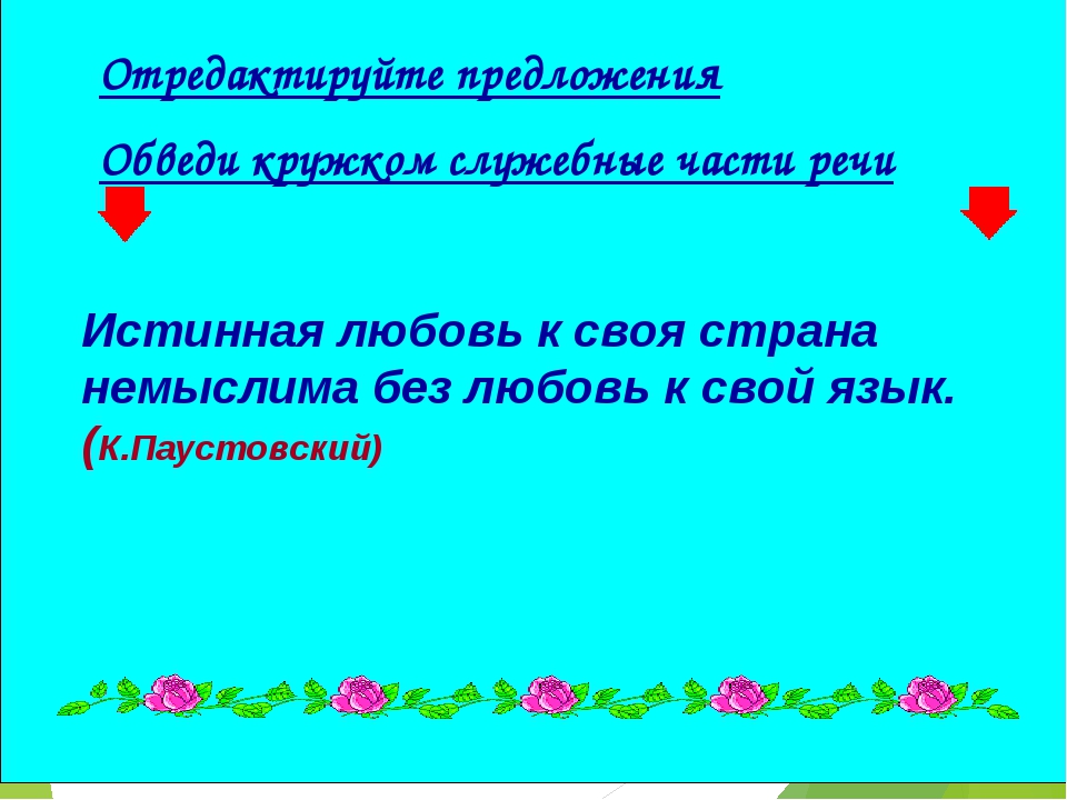 Служебные части речи презентация 10 класс