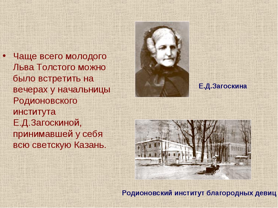 Толстой презентация 5 класс. Салона директрисы института благородных девиц е.д.Загоскиной,.