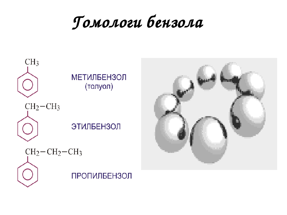 Связи в молекуле толуола