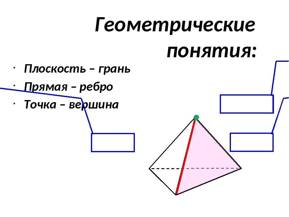 Грань плоскость ребро. Плоскость геометрическое понятие. Геометрические термины. Геометрические понятия ребро. Плоскость грани.